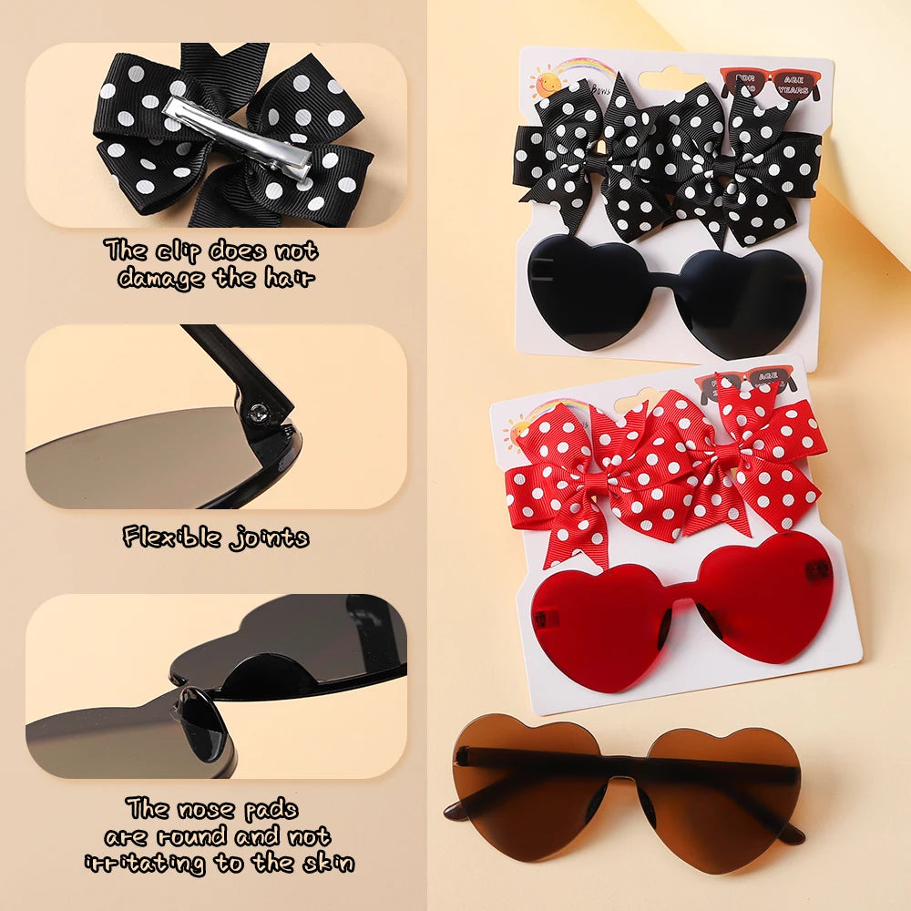 Kids Cute Solid Dot Hairpin Set - Image 4